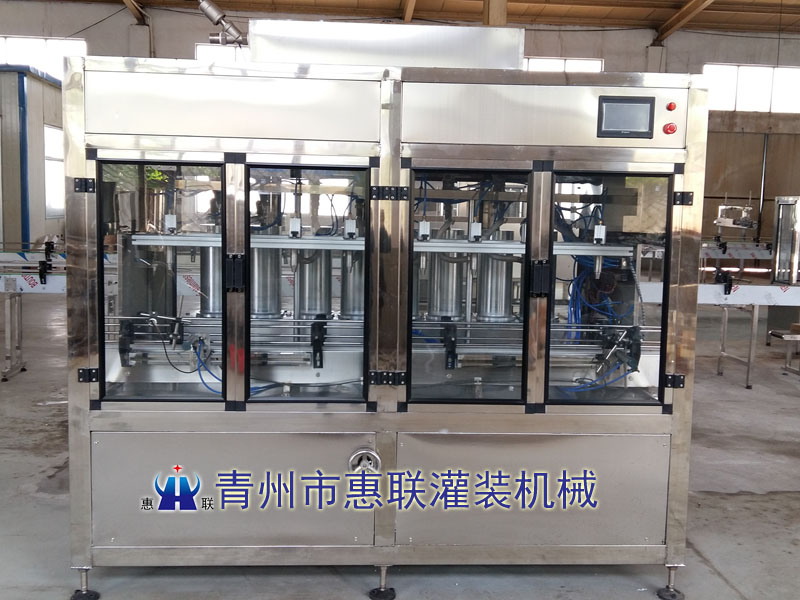 食用油灌裝機流水線-洗瓶 烘干 灌裝 封口 貼標 裝箱 惠聯專業